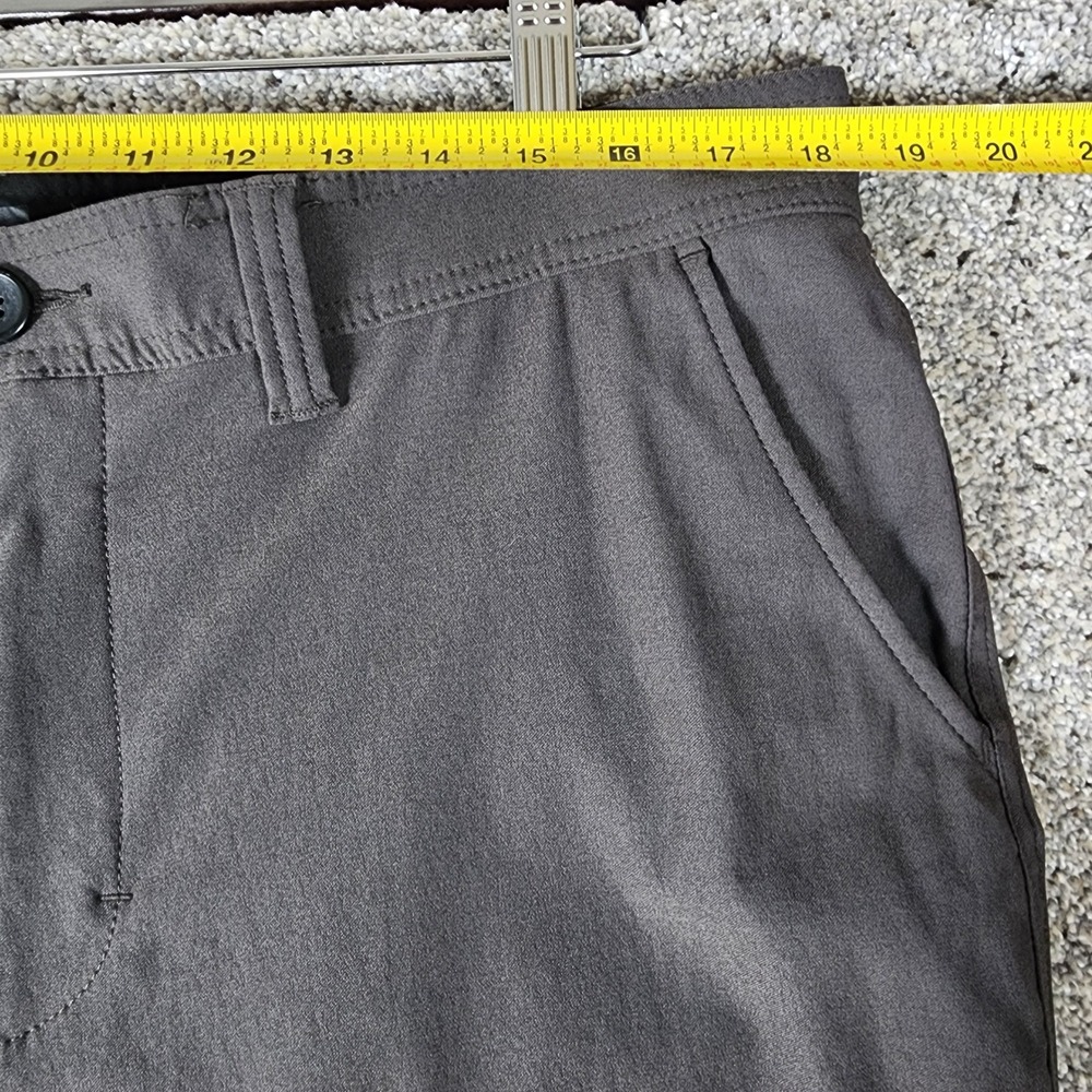 Prana Zion Pants Mens 38/32 Standard Fit Stretch Charcoal Gray NWOT - Picture 14 of 16